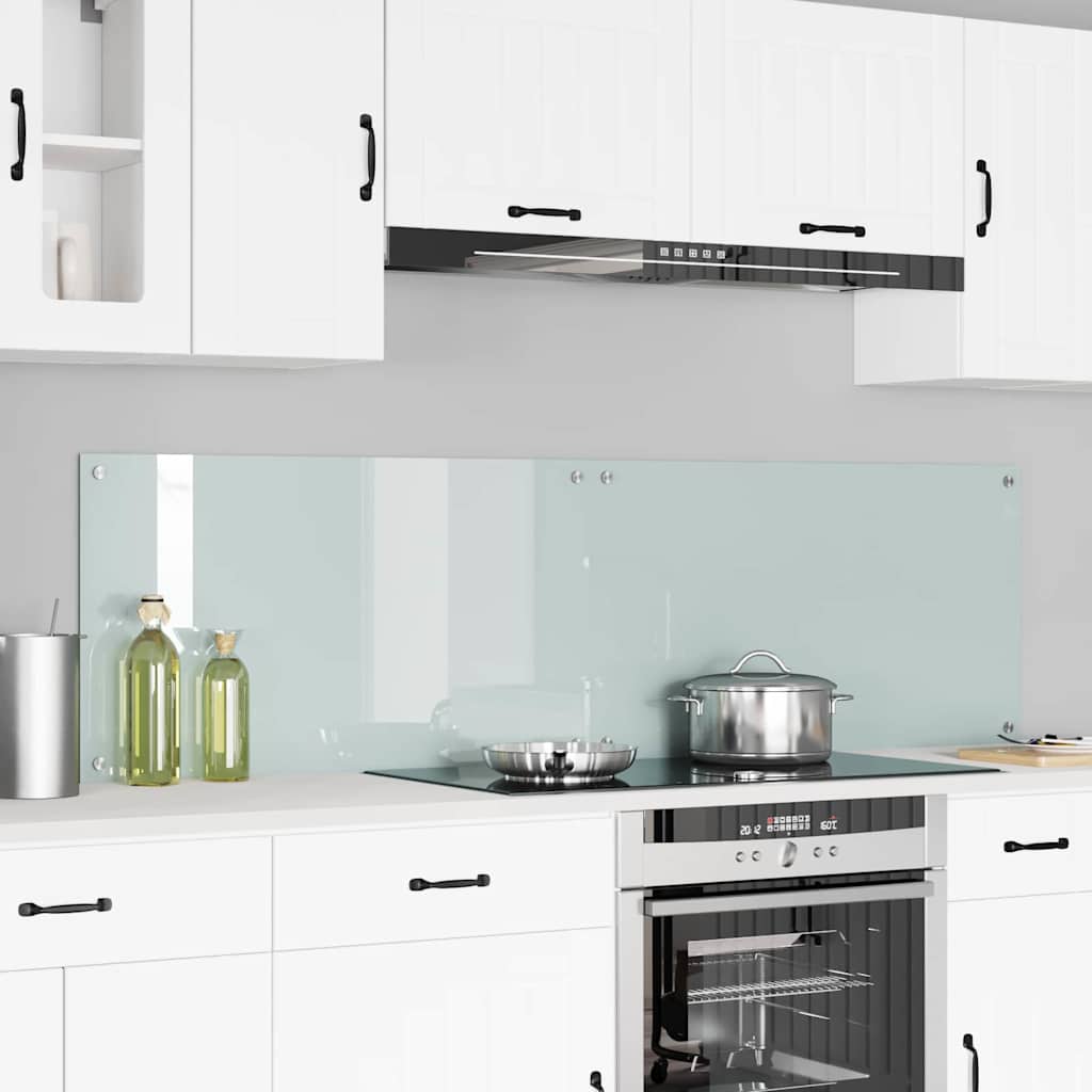 Kitchen back panel 2 pcs White 90 x 50 cm