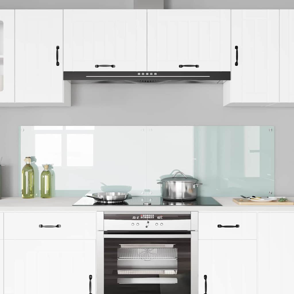 Kitchen back panel 2 pcs White 90 x 50 cm