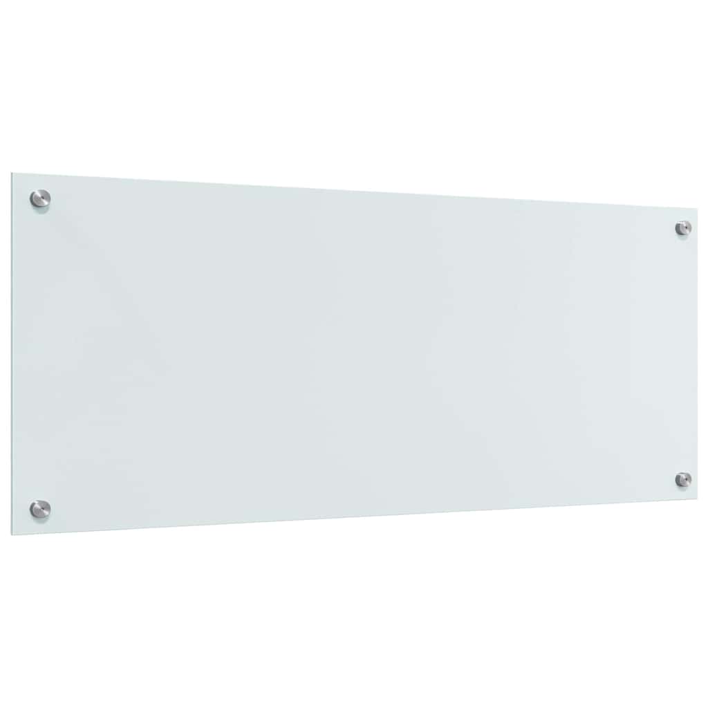 Virtuvės atbraila 2 pcs Balta 100 x 40 cm grūdintas stiklas
