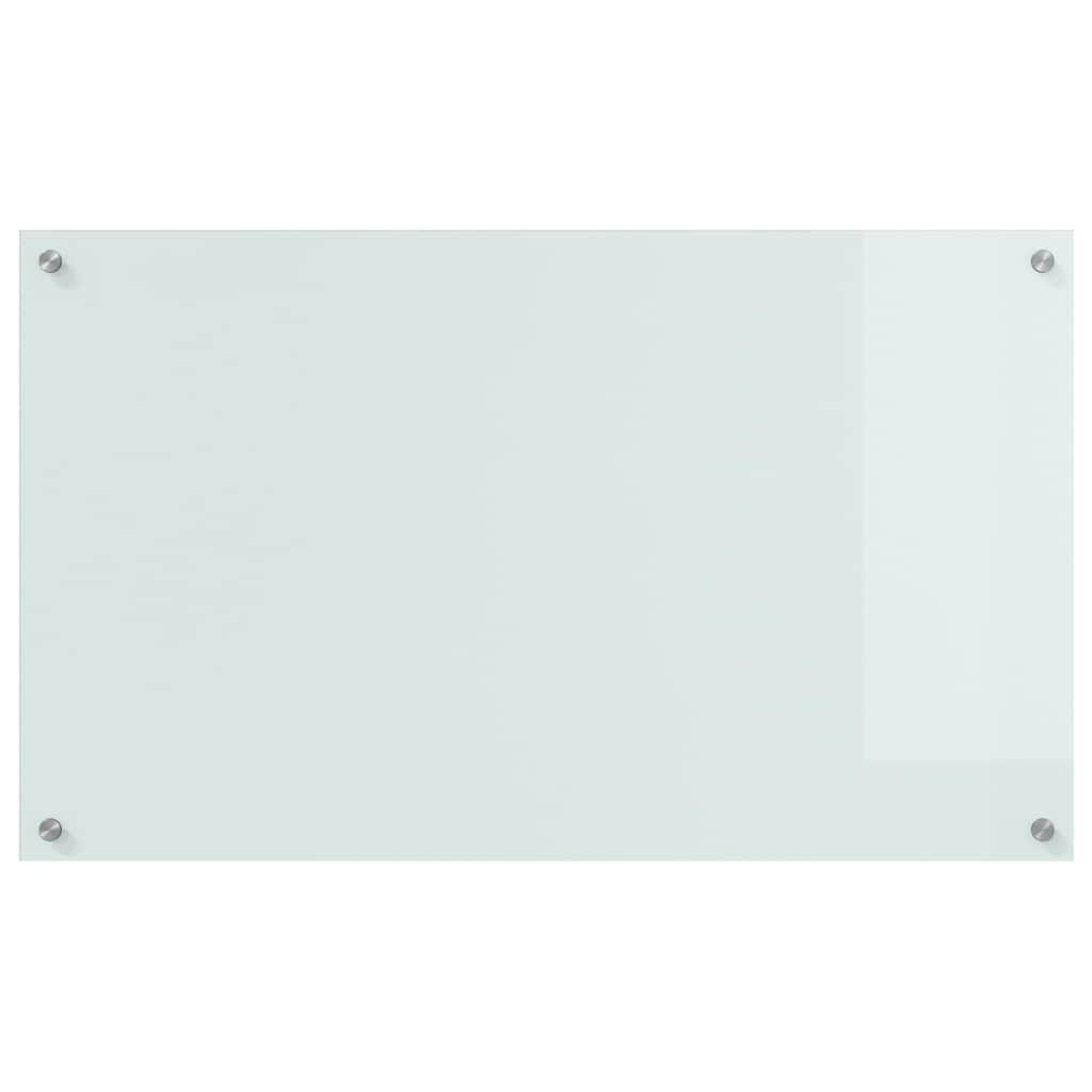 Kitchen back panel 2 pcs White 100 x 60 cm