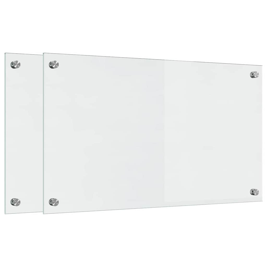 Virtuvės užpakalinė plokštė 2 pcs Skaidrus 70 x 40 cm