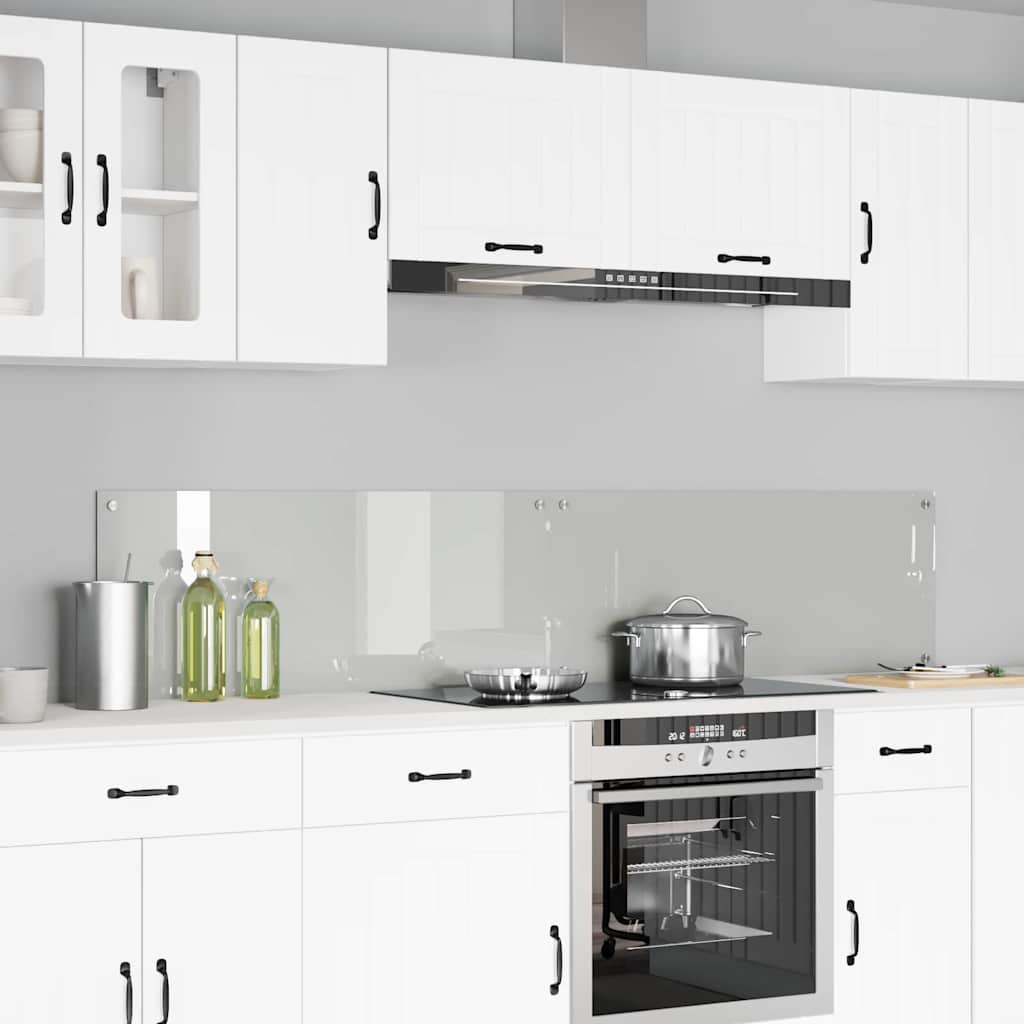 Kitchen back panel 2 pcs Clear 100 x 40 cm