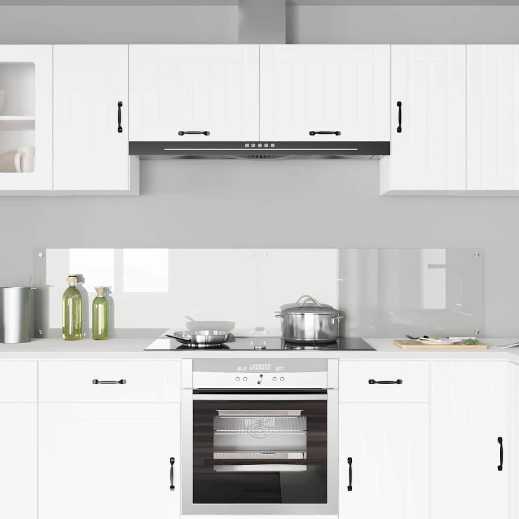Kitchen back panel 2 pcs Clear 100 x 40 cm