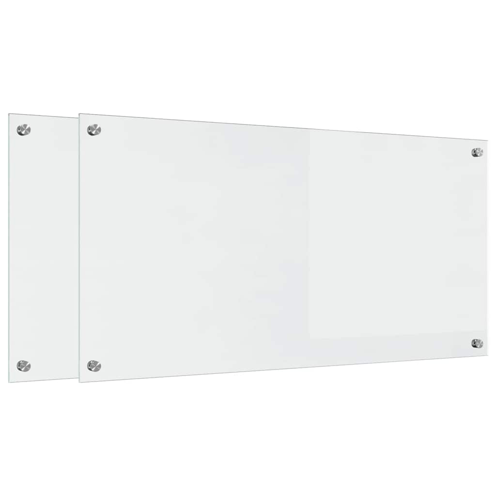 Virtuvės užpakalinė plokštė 2 pcs Skaidrus 100 x 50 cm