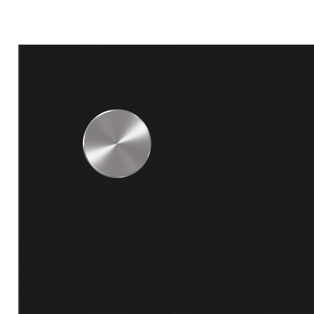Kitchen Splashback 2 pcs Black 70 x 40 cm