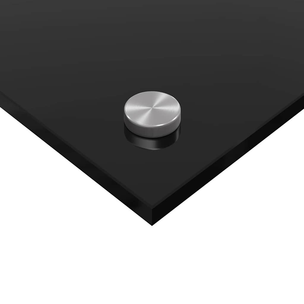 Kitchen Splashback 2 pcs Black 70 x 40 cm
