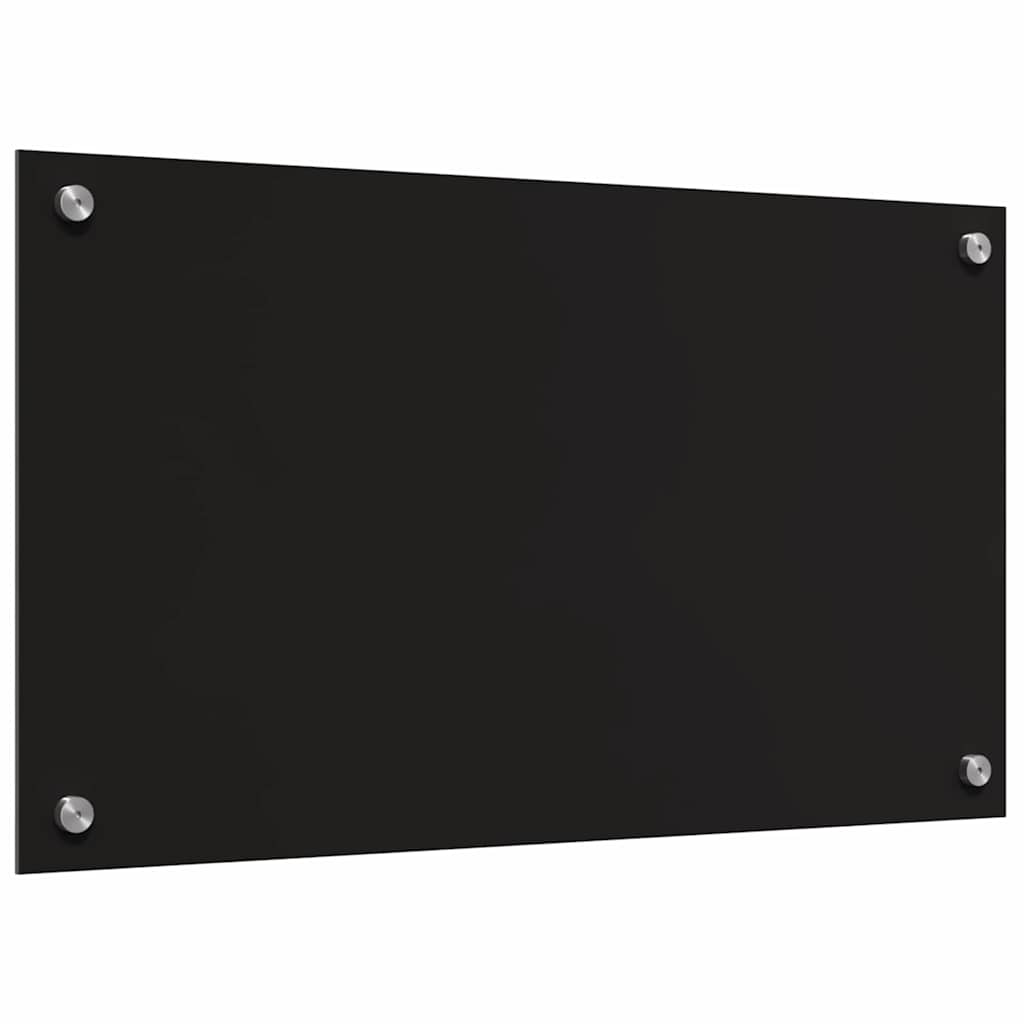 Kitchen Splashback 2 pcs Black 70 x 40 cm