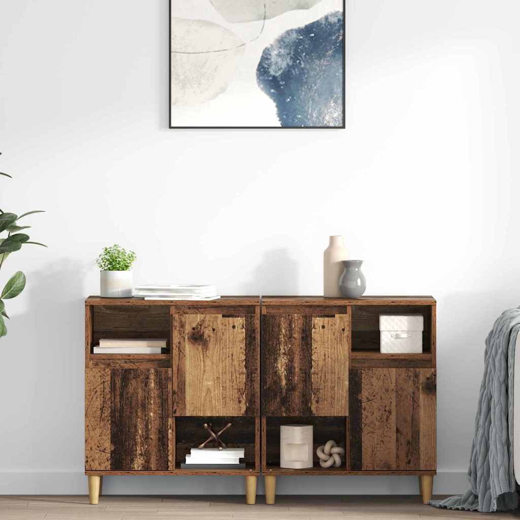 Sānu plaukti 2 gab. Antīks koks 60 x 35 x 70 cm