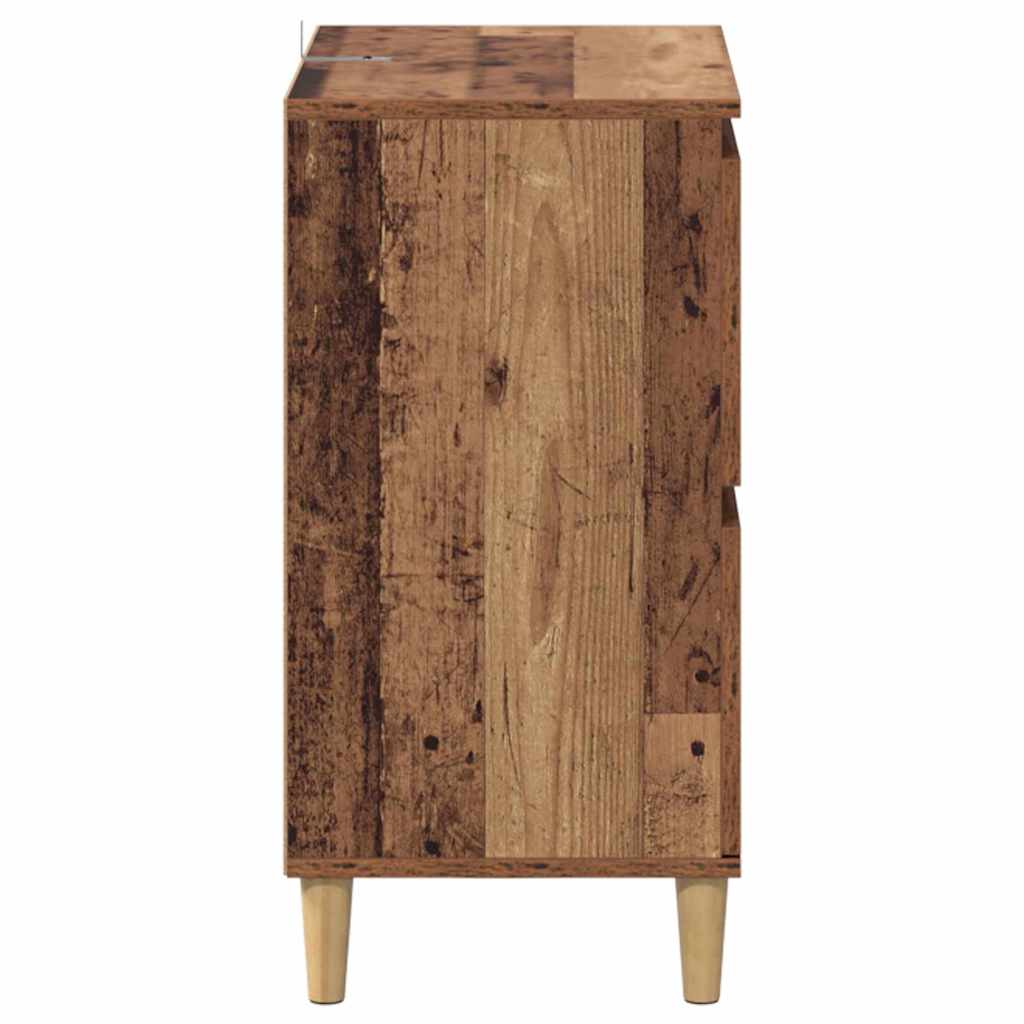 Šoninės lentynos 3 pcs Senovinis medis 60 x 35 x 70 cm