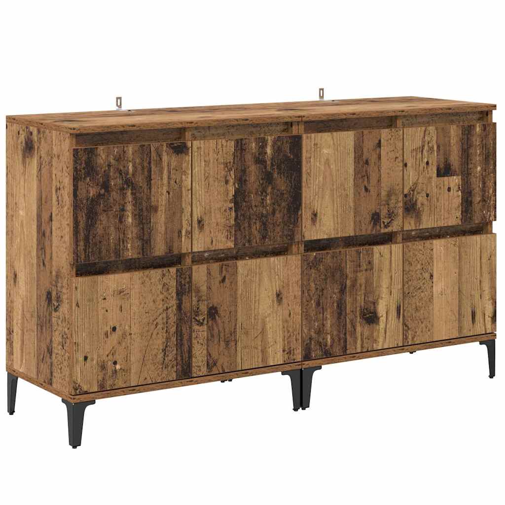Šoninės lentynos 2 pcs Senovinis medis 60 x 35 x 70 cm