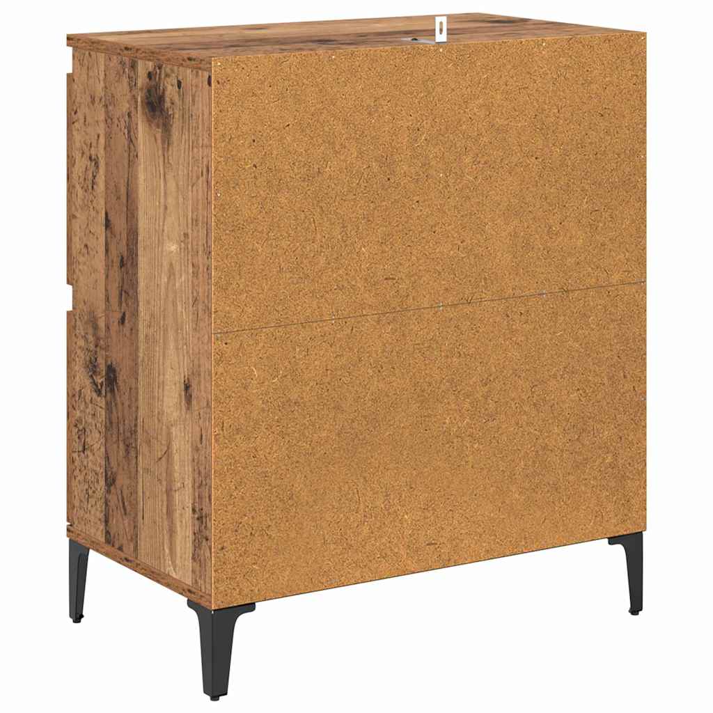 Šoninės lentynos 2 pcs Senovinis medis 60 x 35 x 70 cm
