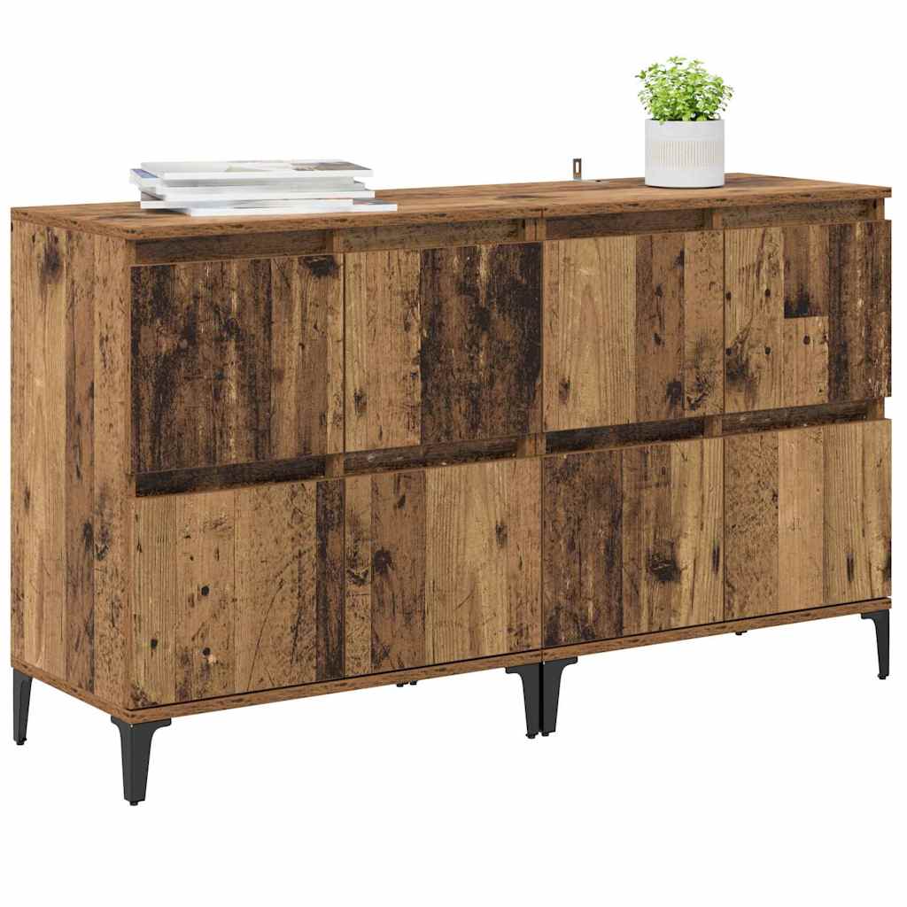Šoninės lentynos 2 pcs Senovinis medis 60 x 35 x 70 cm