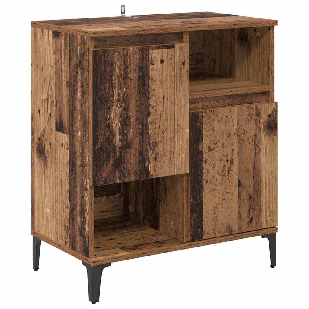 Šoninės lentynos 3 pcs Senovinis medis 60 x 35 x 70 cm