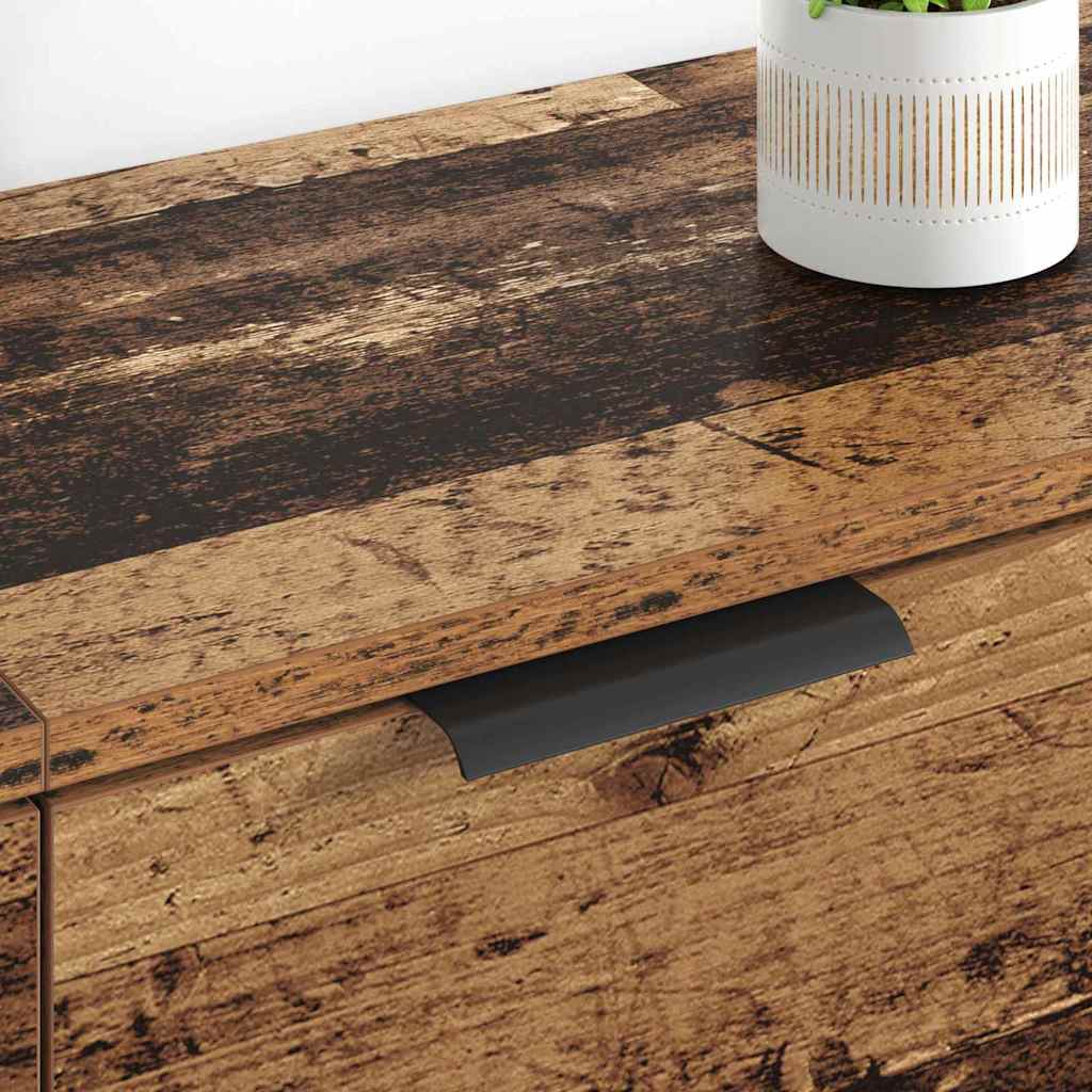 Side Shelves 2 pcs Antique Wood 60 x 30 x 70 cm