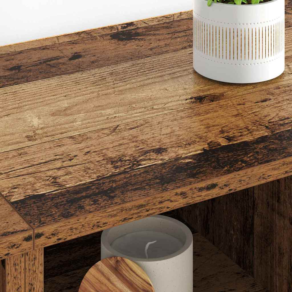 Šoninės lentynos 2 pcs Senovinis medis 60 x 35 x 70 cm