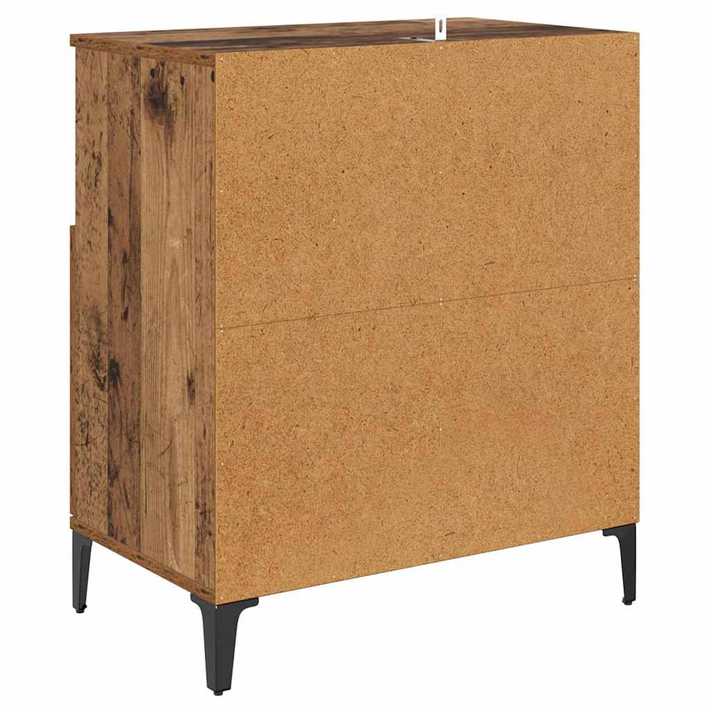 Šoninės lentynos 2 pcs Senovinis medis 60 x 35 x 70 cm