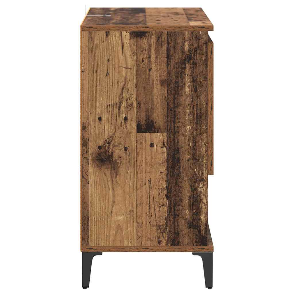 Šoninės lentynos 2 pcs Senovinis medis 60 x 35 x 70 cm