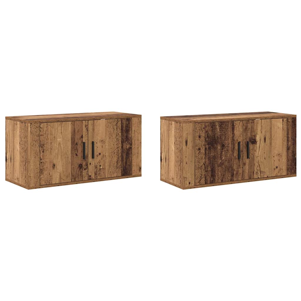 Wall TV cabinet set 2 pcs