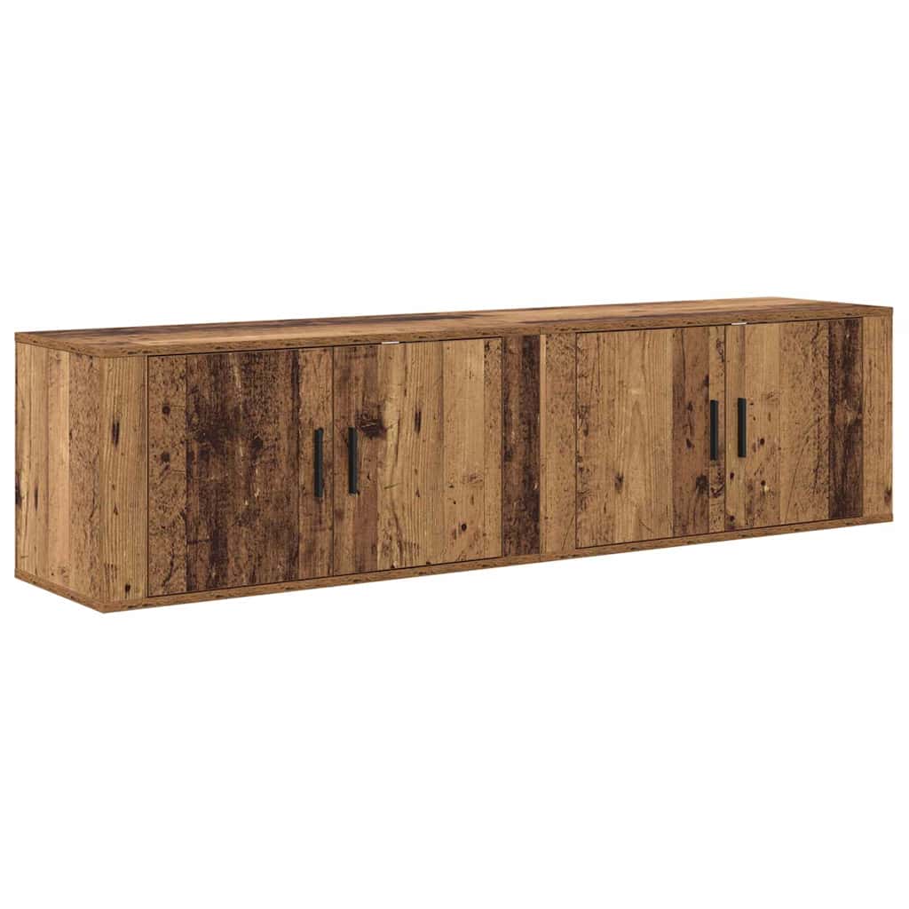 Wall TV cabinet set 2 pcs