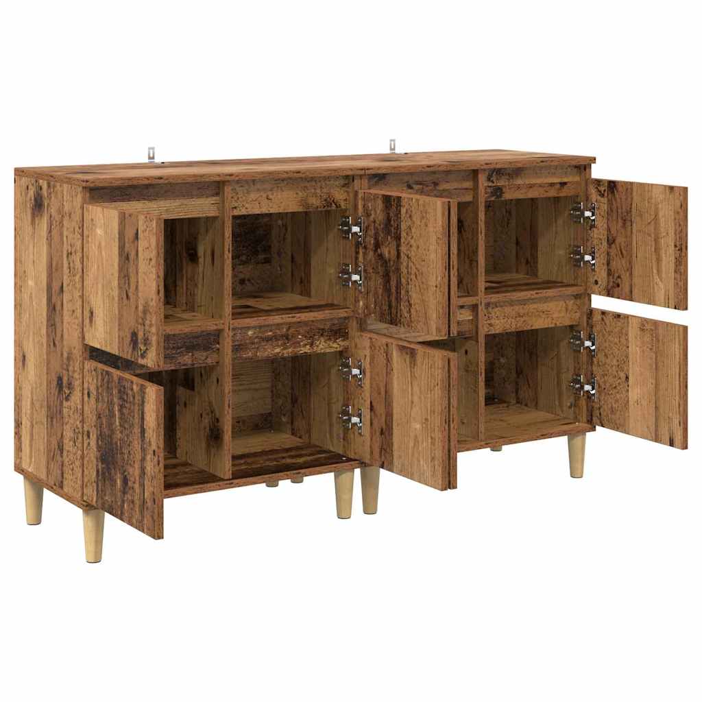 Šoninės lentynos 2 pcs Senovinis medis 60 x 35 x 70 cm