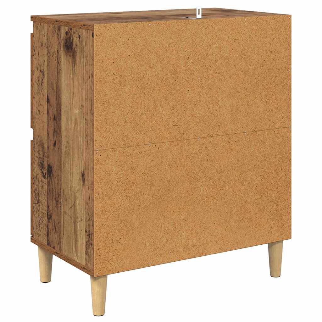 Šoninės lentynos 2 pcs Senovinis medis 60 x 35 x 70 cm