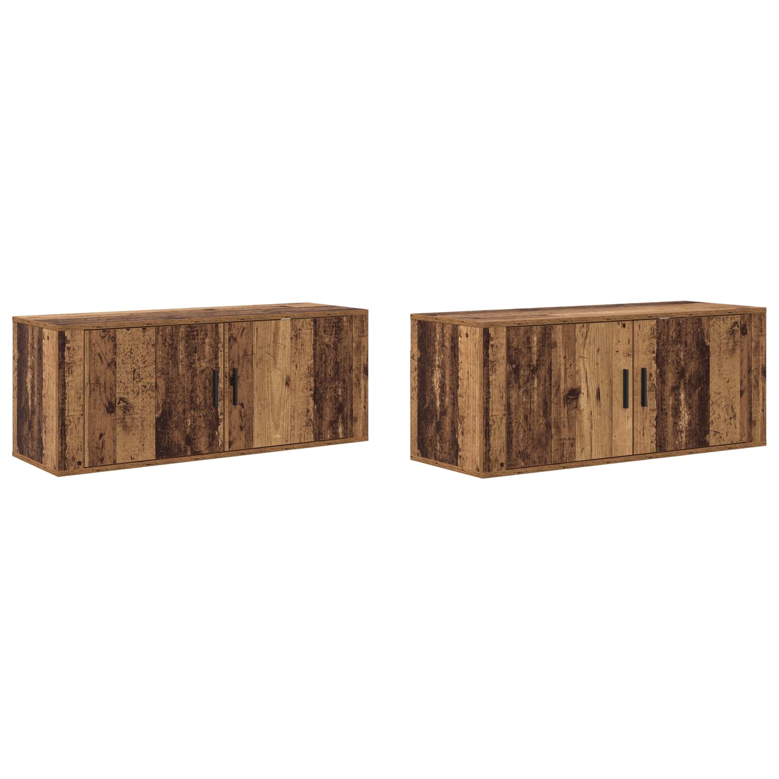 Wall TV cabinet set 2 pcs