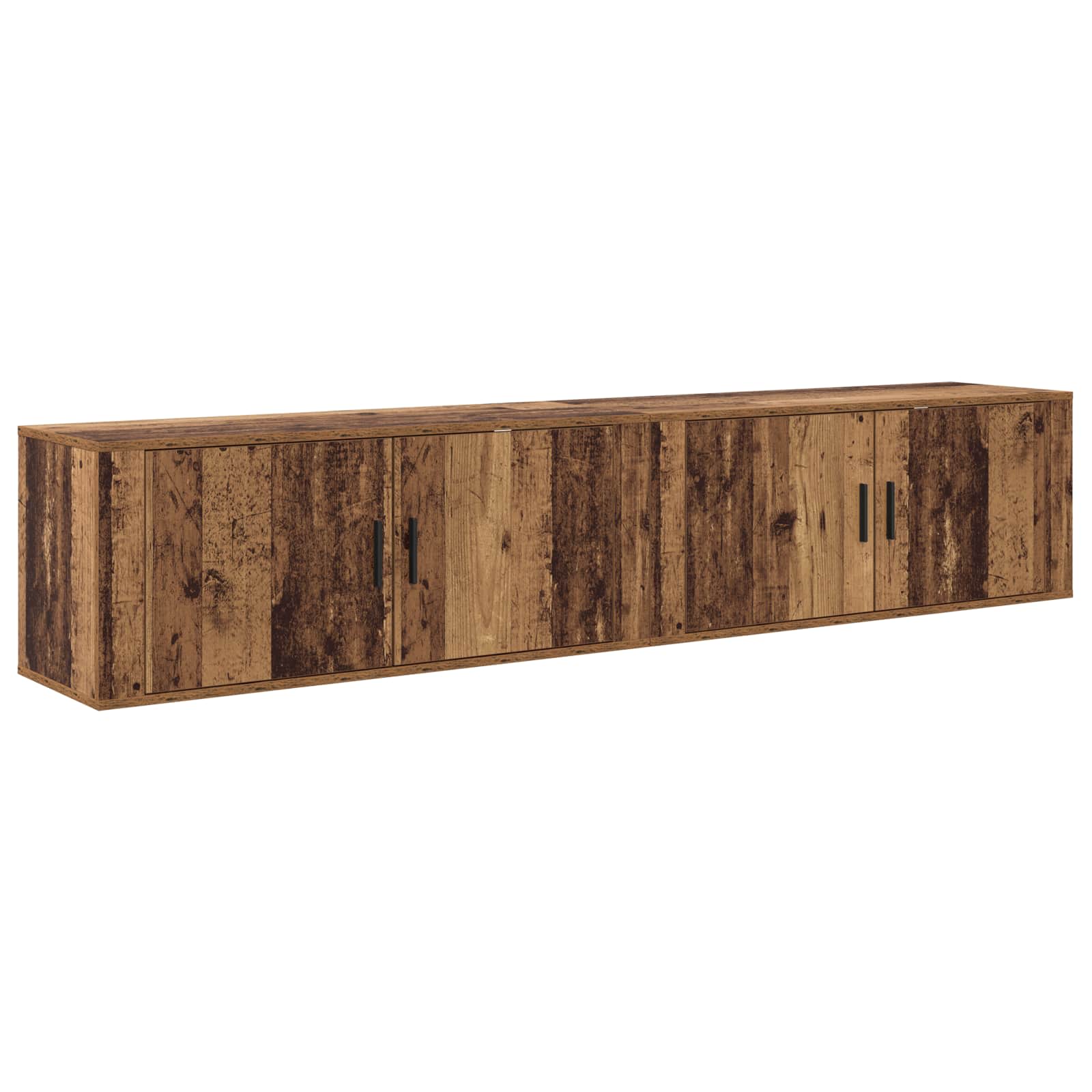 Wall TV cabinet set 2 pcs