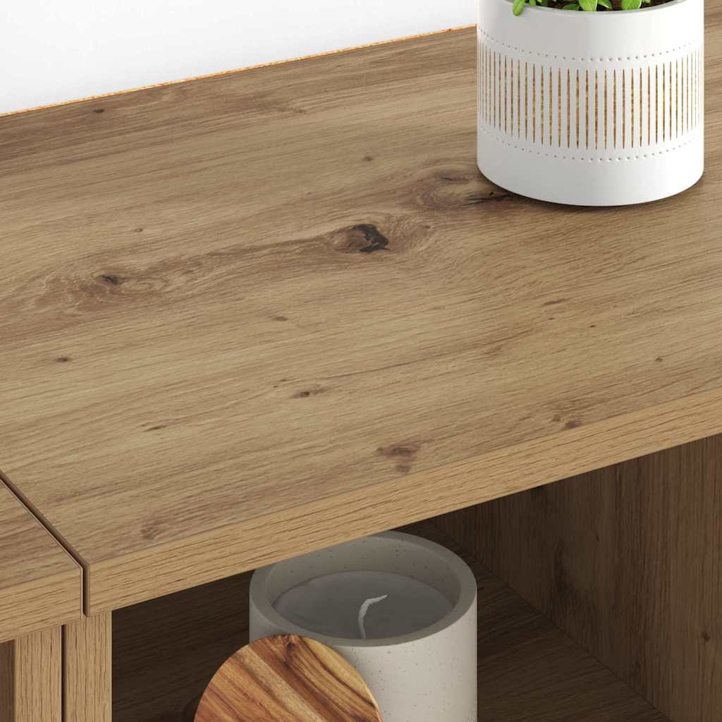 Side Shelves 2 pcs Craftsman Oak 60 x 35 x 70 cm