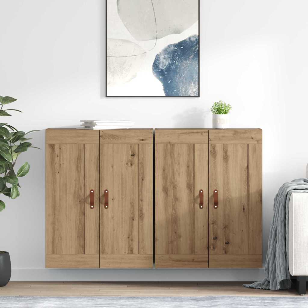 Prikabinama spinta 2 pcs Amatininkų ąžuolas 69,5 x 34 x 90 cm