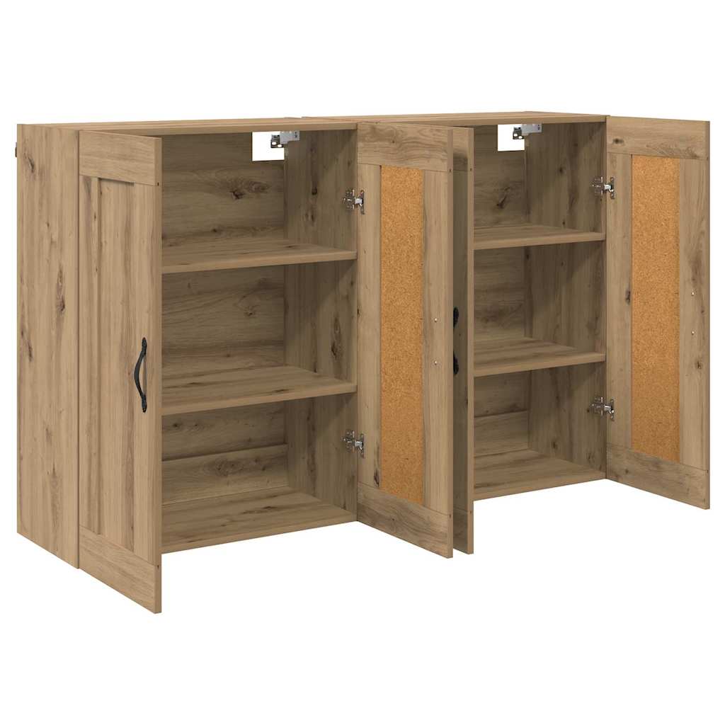 Prikabinama spinta 2 pcs Amatininkų ąžuolas 69,5 x 34 x 90 cm