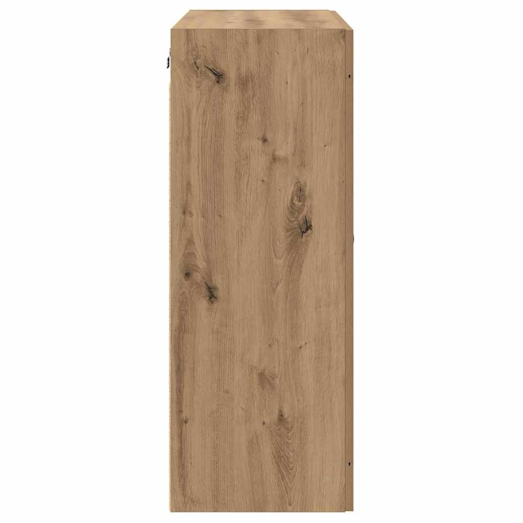 Prikabinama spinta 2 pcs Amatininkų ąžuolas 69,5 x 34 x 90 cm