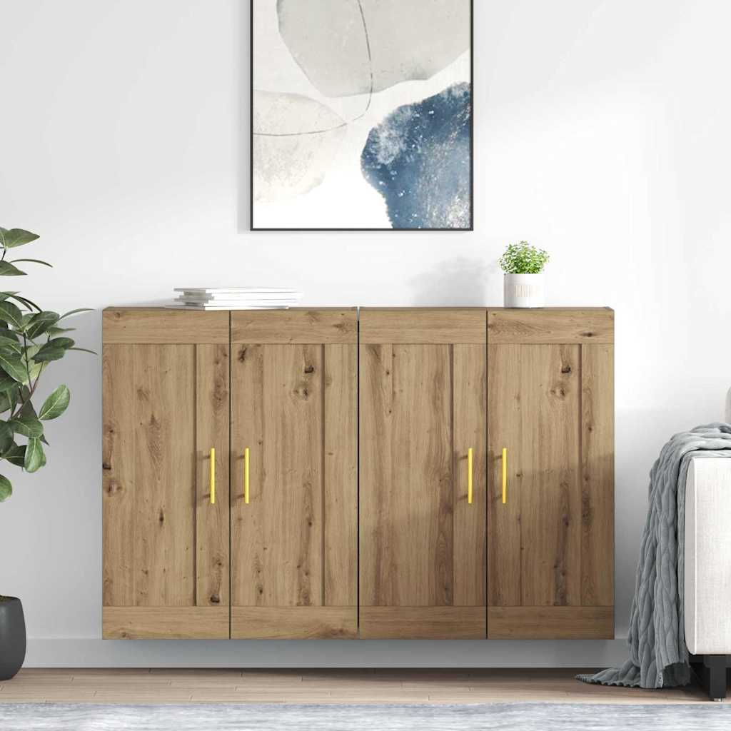 Prikabinama spinta 2 pcs Amatininkų ąžuolas 69,5 x 34 x 90 cm