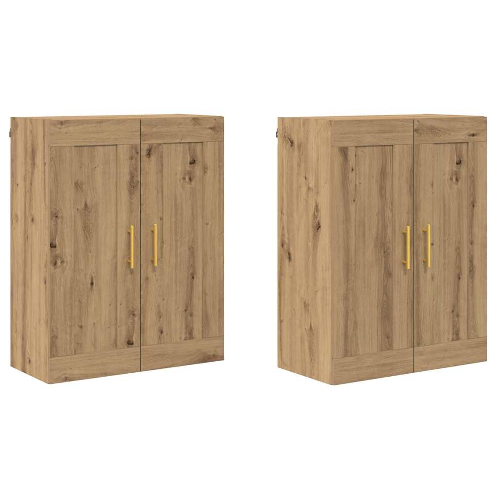 Prikabinama spinta 2 pcs Amatininkų ąžuolas 69,5 x 34 x 90 cm