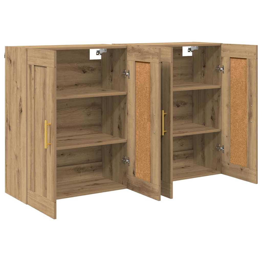 Prikabinama spinta 2 pcs Amatininkų ąžuolas 69,5 x 34 x 90 cm