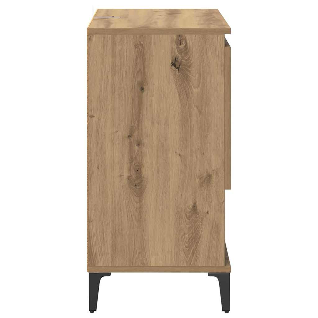 Šoninės lentynos 3 pcs Amatininkų ąžuolas 60 x 35 x 70 cm