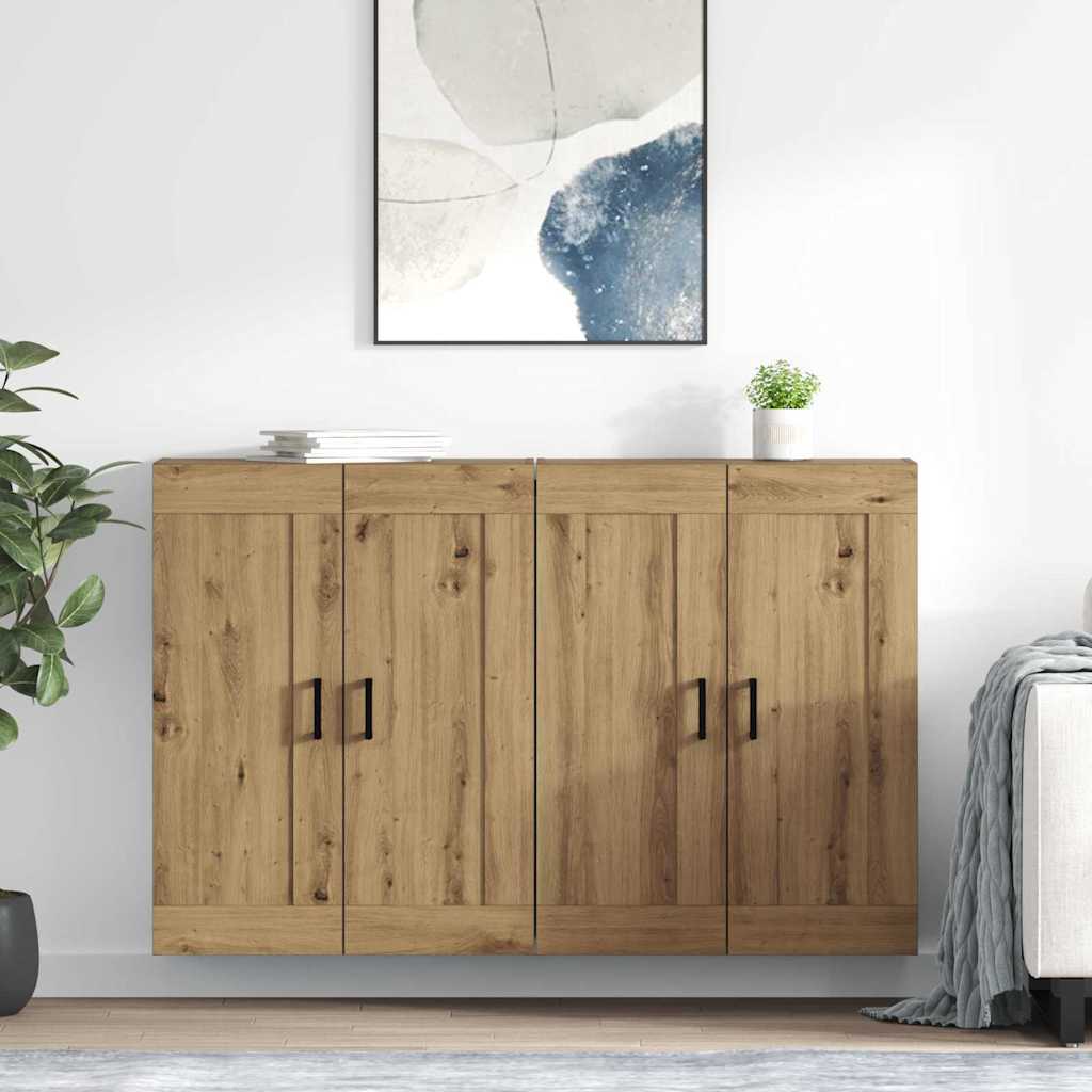 Prikabinama spinta 2 pcs Amatininkų ąžuolas 69,5 x 34 x 90 cm