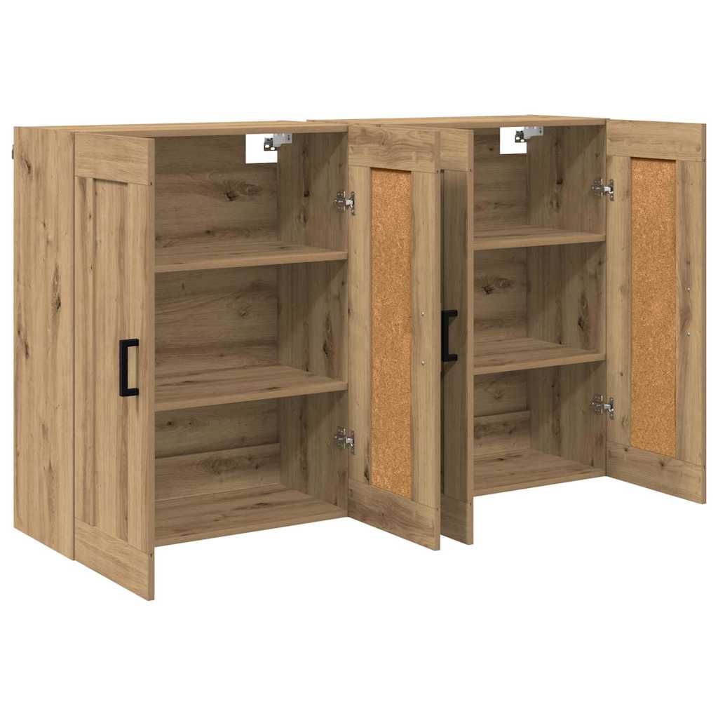Prikabinama spinta 2 pcs Amatininkų ąžuolas 69,5 x 34 x 90 cm