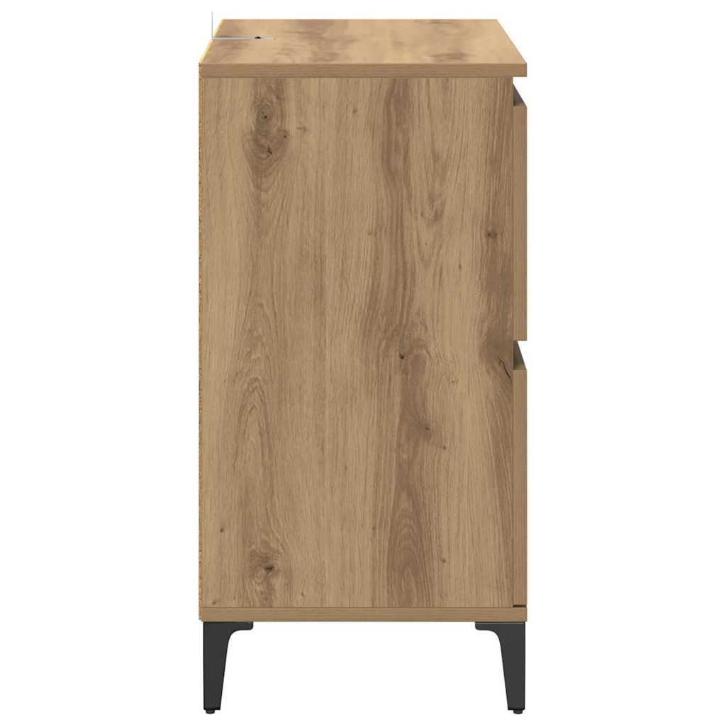 Šoninės lentynos 3 pcs Amatininkų ąžuolas 60 x 35 x 70 cm