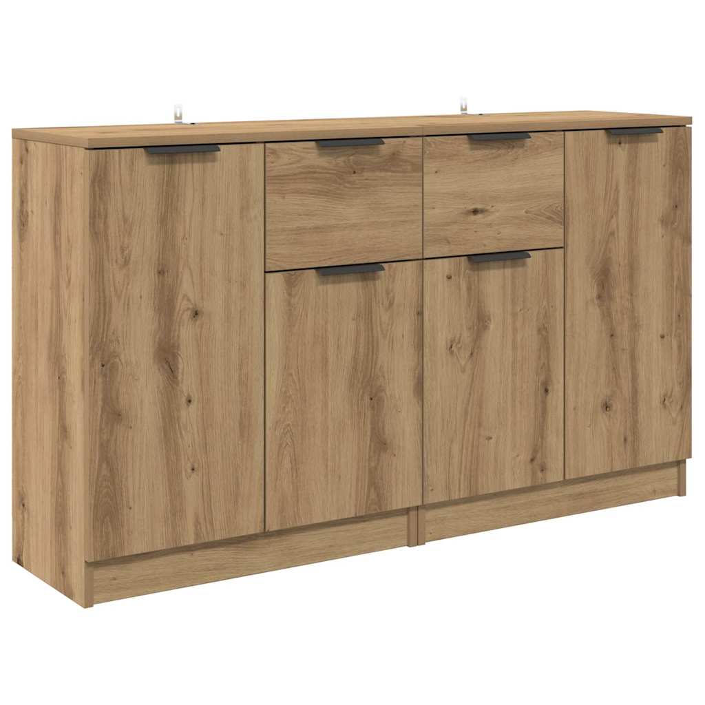 Šoninės lentynos 2 pcs Amatininkų ąžuolas 60 x 30 x 70 cm