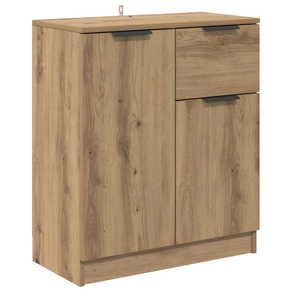 Šoninės lentynos 2 pcs Amatininkų ąžuolas 60 x 30 x 70 cm