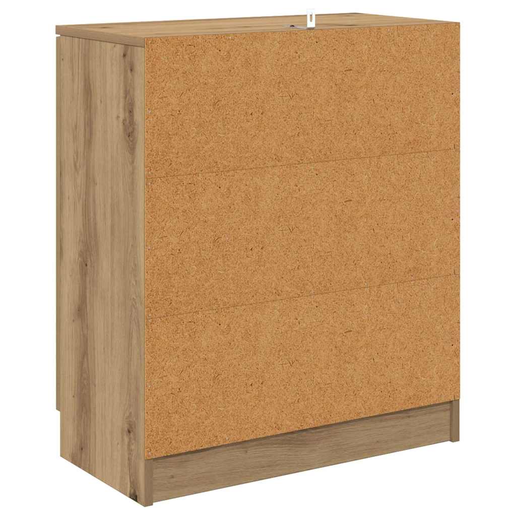Šoninės lentynos 2 pcs Amatininkų ąžuolas 60 x 30 x 70 cm