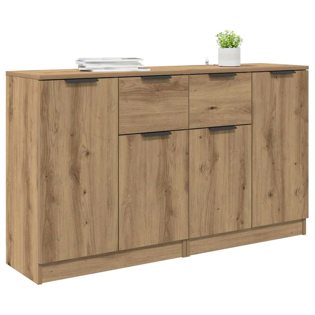 Šoninės lentynos 2 pcs Amatininkų ąžuolas 60 x 30 x 70 cm