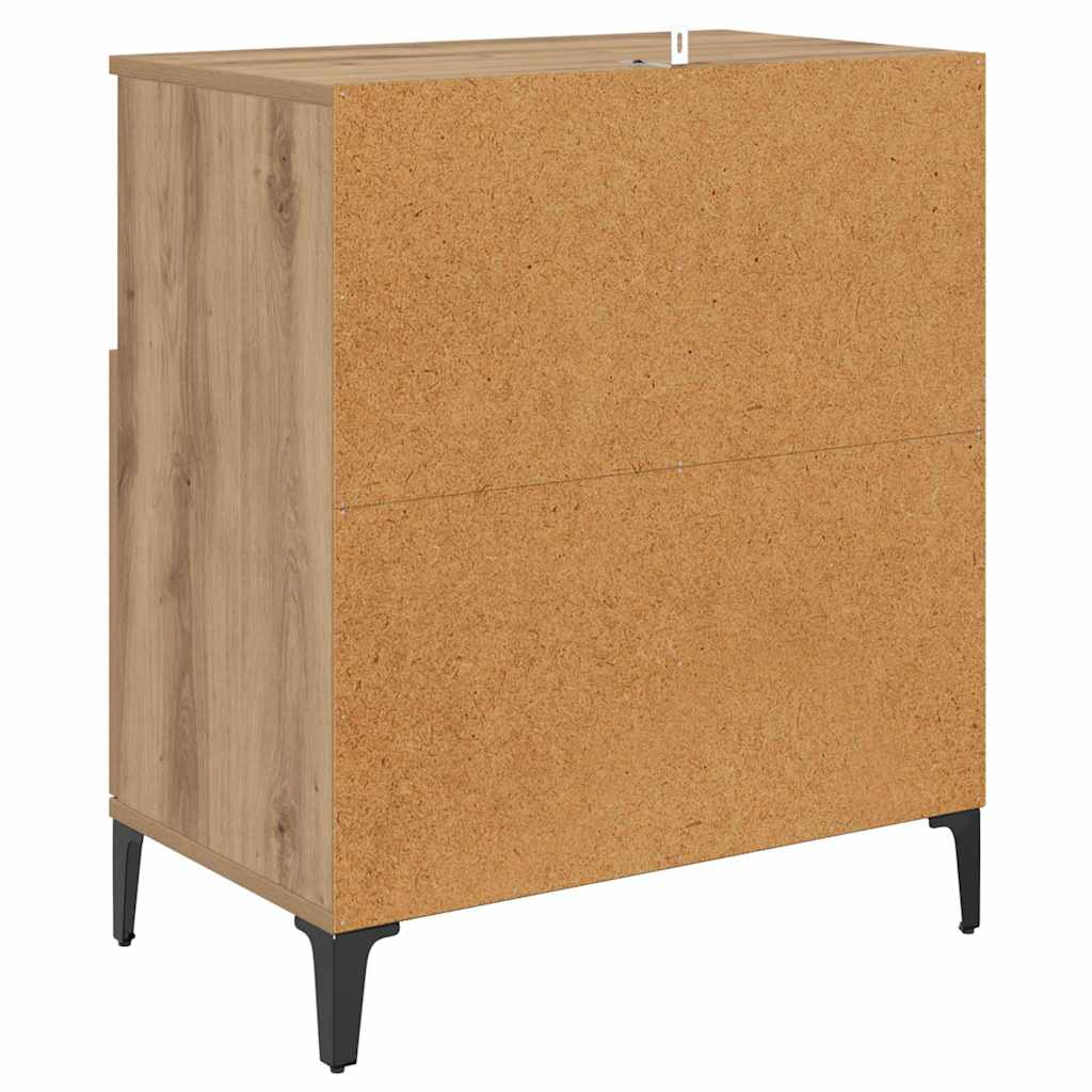 Šoninės lentynos 2 pcs Amatininkų ąžuolas 60 x 35 x 70 cm