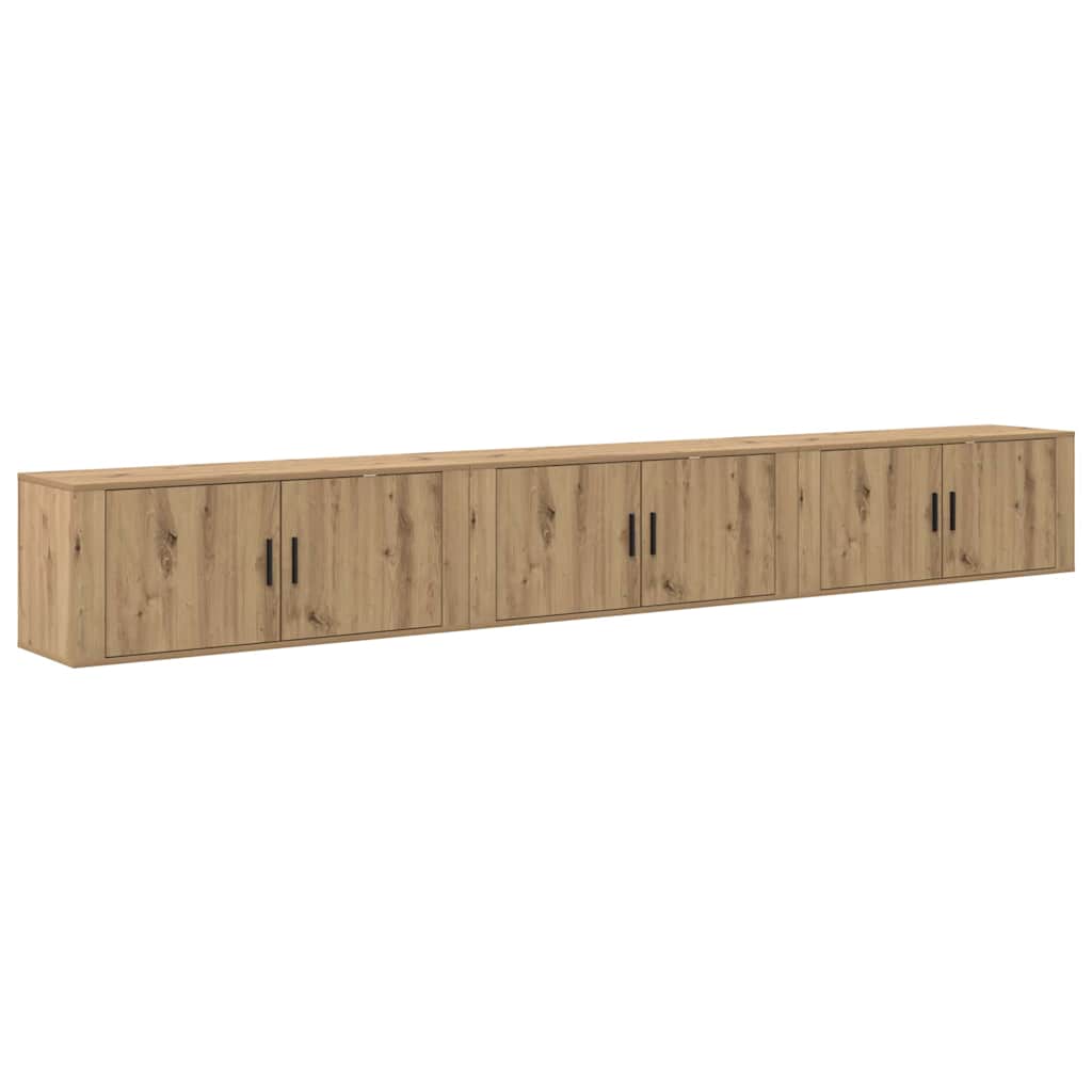 Wall-mounted TV cabinet set 3 pcs