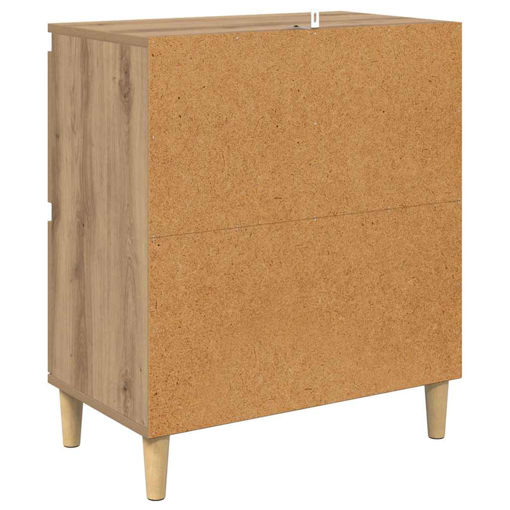 Šoninės lentynos 2 pcs Amatininkų ąžuolas 60 x 35 x 70 cm
