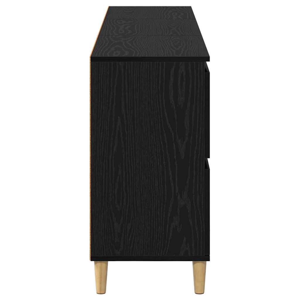 Šoninės lentynos 3 pcs Juodas ąžuolas 60 x 35 x 70 cm