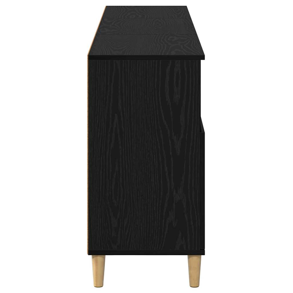 Sideboards 3 pcs Black oak 60 x 35 x 70 cm