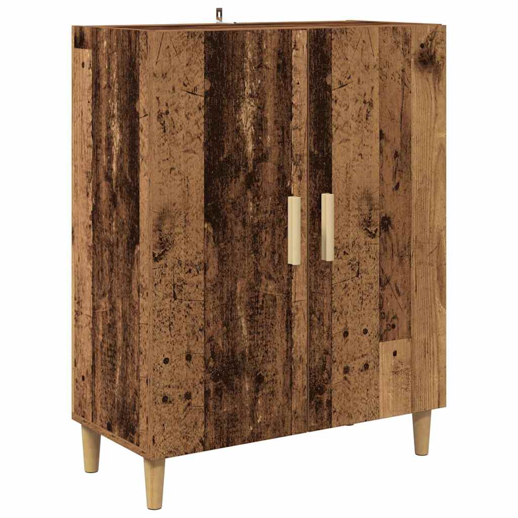 Tall Cabinet Antique Wood 69.5 x 32.5 x 180 cm