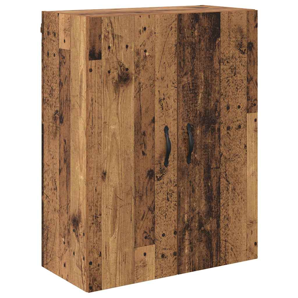 Tall cabinet with 2 drawers Antique wood