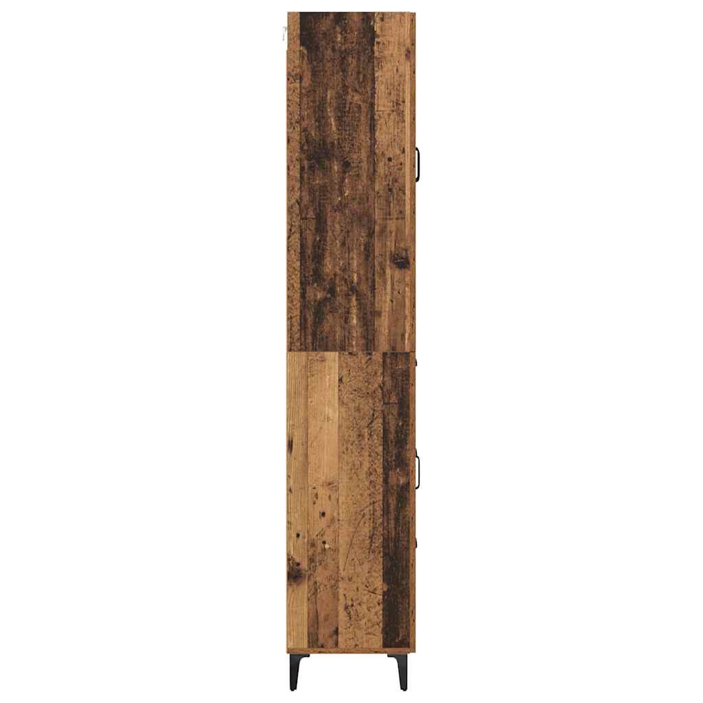 Aukštas spintelė su stalčių Senovinis medis 69,5 x 34 x 180 cm